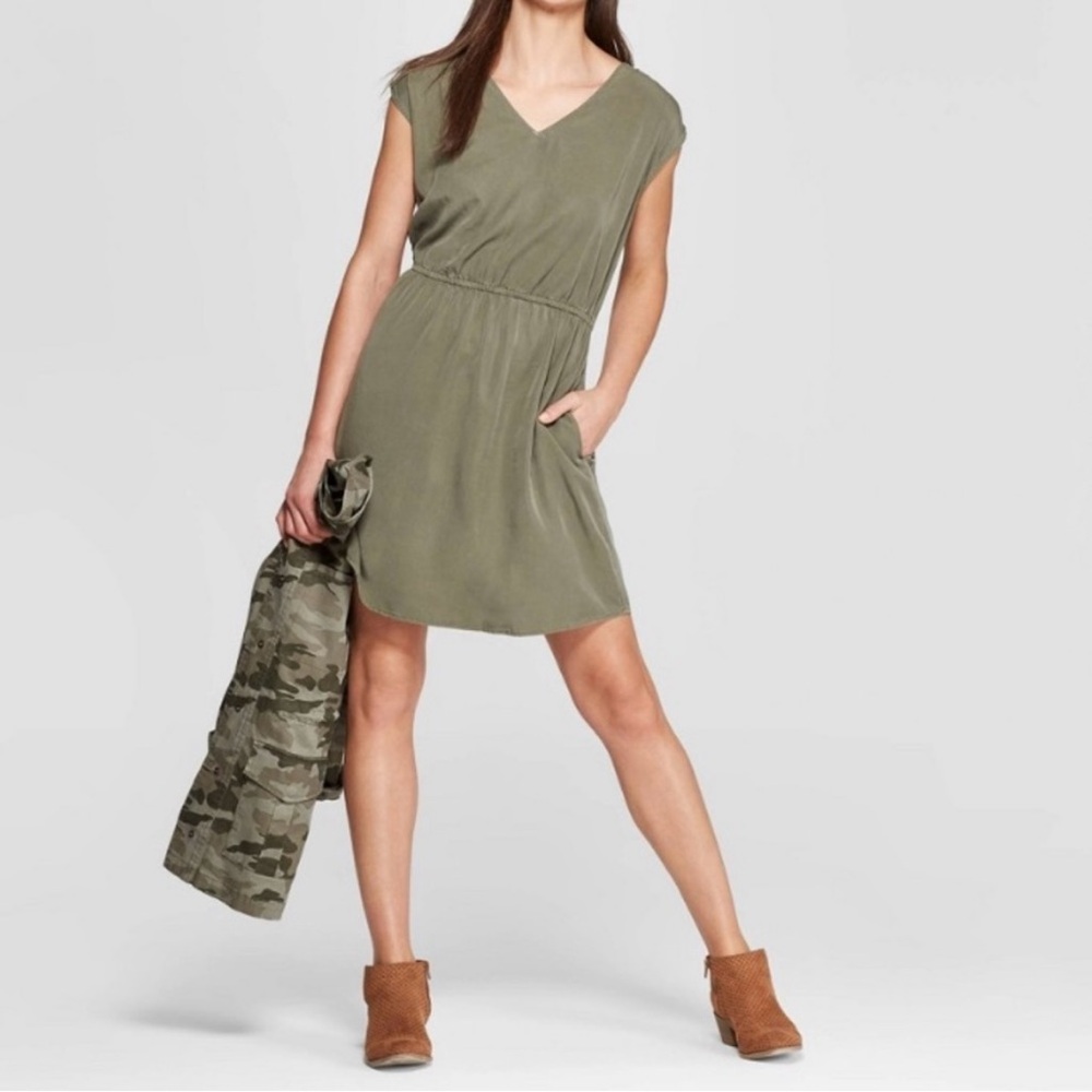 Universal Thread Olive Green Mini Dress
